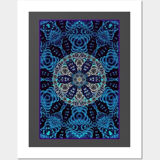 Kaleidoscopic Mandala Posters and Art